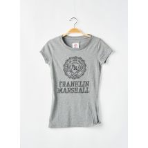 FRANKLIN MARSHALL - T-shirt gris en coton - Femme - Taille 34 - Modz