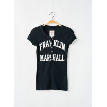 FRANKLIN MARSHALL - Gilet manches courtes noir en coton - Femme - Taille 34 - Modz