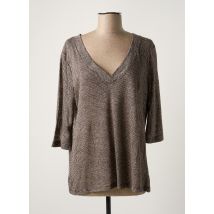DEVERNOIS - Top beige en lin - Femme - Taille 40 - Modz