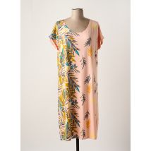 DEVERNOIS - Robe mi-longue rose en viscose - Femme - Taille 40 - Modz
