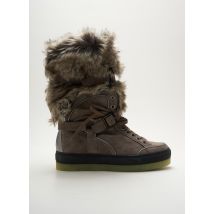 MAIMAI - Bottes gris en cuir - Femme - Taille 37 - Modz