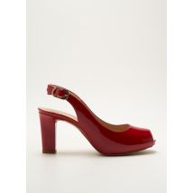 UNISA - Sandales/Nu pieds rouge en cuir - Femme - Taille 36 - Modz