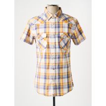TEDDY SMITH - Chemise manches courtes jaune en coton - Homme - Taille S - Modz