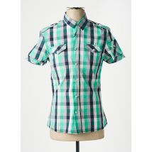 ENERGIE - Chemise manches courtes vert en coton - Homme - Taille S - Modz