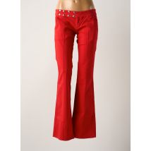 PHARD - Pantalon droit rouge en coton - Femme - Taille 42 - Modz