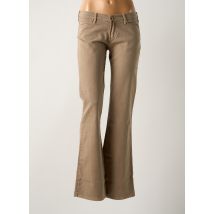 LOIS - Pantalon droit beige en coton - Femme - Taille W28 - Modz