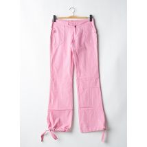 BE YOU K - Pantalon droit rose en coton - Femme - Taille 36 - Modz