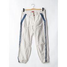 BE YOU K - Pantalon droit beige en coton - Femme - Taille 38 - Modz