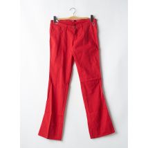 CIMARRON - Pantalon droit rouge en coton - Femme - Taille 36 - Modz