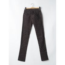 CIMARRON - Pantalon slim marron en coton - Femme - Taille 32 - Modz
