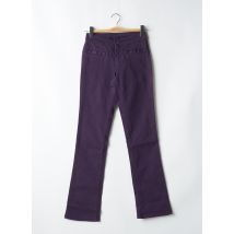 CIMARRON - Pantalon droit violet en coton - Femme - Taille 34 - Modz