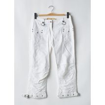 DOUBLE ONE PEACE - Pantacourt blanc en coton - Femme - Taille W31 - Modz