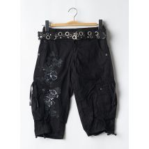 CHILLI PEPPER - Corsaire noir en coton - Femme - Taille 34 - Modz