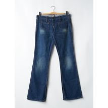 B SIDES - Jeans bootcut bleu en coton - Femme - Taille W28 - Modz