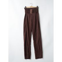 MISS SIXTY - Pantalon flare marron en coton - Femme - Taille TU - Modz