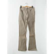 SCHOOL RAG - Pantalon flare vert en coton - Femme - Taille W28 - Modz