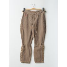 SCHOOL RAG - Pantalon 7/8 marron en coton - Femme - Taille W33 - Modz
