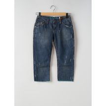 TEDDY SMITH - Pantacourt bleu en coton - Femme - Taille W25 - Modz