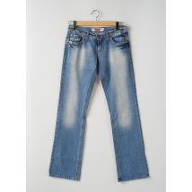 TAKE TWO - Jeans coupe droite bleu en coton - Femme - Taille W31 - Modz