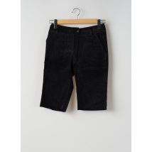 YUMI.MAZAO - Bermuda noir en coton - Femme - Taille 38 - Modz