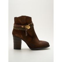 LSQ - Bottines/Boots marron en cuir - Femme - Taille 39 - Modz