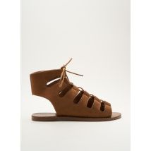 LES P'TITES BOMBES - Sandales/Nu pieds marron en textile - Femme - Taille 40 - Modz