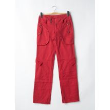 BE YOU K - Pantalon droit rouge en coton - Femme - Taille 36 - Modz