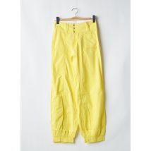 BE YOU K - Pantalon droit jaune en coton - Femme - Taille 34 - Modz