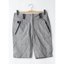 BILL TORNADE - Bermuda gris en coton - Femme - Taille 38 - Modz