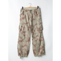 LOIS - Pantalon cargo beige en coton - Femme - Taille TU - Modz