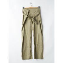 LADY SOUL - Pantalon droit beige en coton - Femme - Taille 40 - Modz