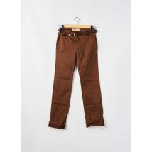 SALSA - Pantalon chino marron en coton - Femme - Taille W26 - Modz