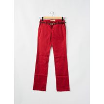 SALSA - Pantalon chino rouge en coton - Femme - Taille W26 - Modz