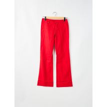 BE YOU K - Pantalon droit rouge en coton - Femme - Taille 36 - Modz