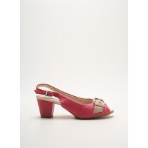 LUXAT - Sandales/Nu pieds rose en cuir - Femme - Taille 40 - Modz