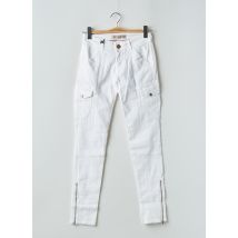FIVE PM - Pantalon cargo blanc en coton - Femme - Taille W29 - Modz