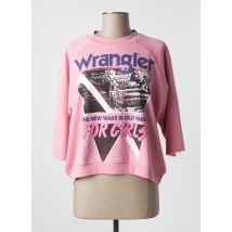 WRANGLER - Pull rose en coton - Femme - Taille 36 - Modz