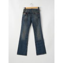 DIESEL - Jeans coupe droite bleu en coton - Femme - Taille W24 - Modz