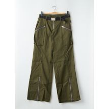 LA BRIGADA INTERNACIONAL - Pantalon droit vert en polyester - Femme - Taille 38 - Modz