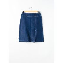 KANA BEACH - Jupe mi-longue bleu en coton - Femme - Taille 40 - Modz