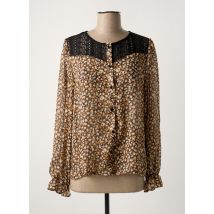 CALIE - Chemisier marron en polyester - Femme - Taille 40 - Modz