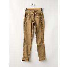 RED BUTTON - Pantalon slim marron en coton - Femme - Taille 32 - Modz