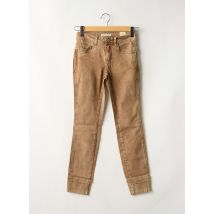 RED BUTTON - Jeans coupe slim marron en coton - Femme - Taille 32 - Modz