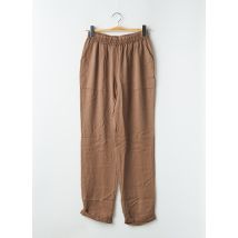 STUDIO PARISIEN - Pantalon droit marron en lyocell - Femme - Taille 36 - Modz