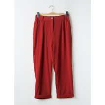 YUKA - Pantalon droit rouge en polyester - Femme - Taille 42 - Modz
