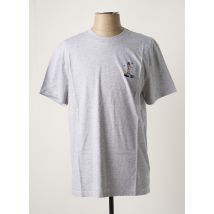 MAISON LABICHE - T-shirt gris en coton - Homme - Taille M - Modz