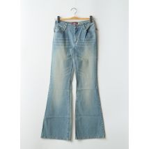 NEW LONDON - Jean coupe flare bleu en coton - Femme - Taille 36 - Modz