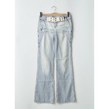 TEDDY SMITH - Jeans coupe droite bleu en coton - Femme - Taille W28 - Modz