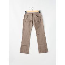 SESSUN - Pantalon droit marron en coton - Femme - Taille 36 - Modz