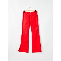TIM BARGEOT - Pantalon flare rouge en coton - Femme - Taille 38 - Modz